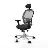 Kontorstol med hovedg�rde Piqueras y Crespo 2D086N1 Sort #2