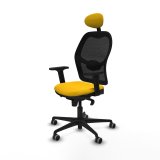 Kontorstol med hovedg�rde Jorquera Piqueras y Crespo 2D036G1 Gul #2