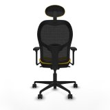 Kontorstol med hovedg�rde Jorquera Piqueras y Crespo 3D036N1 Gul #5