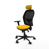 Kontorstol med hovedg�rde Jorquera Piqueras y Crespo 3D036N2 Gul #2