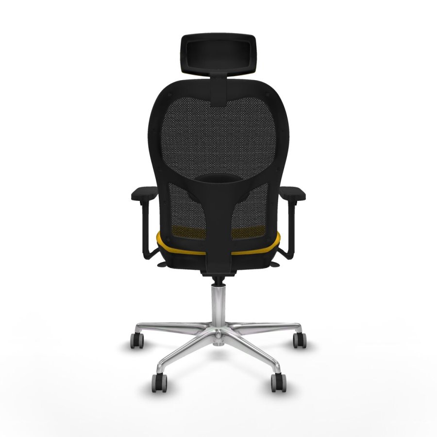 Kontorstol med hovedg�rde Piqueras y Crespo 3D086G2 Gul #5