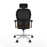 Kontorstol med hovedg�rde Piqueras y Crespo 3D086N2 Gul #5