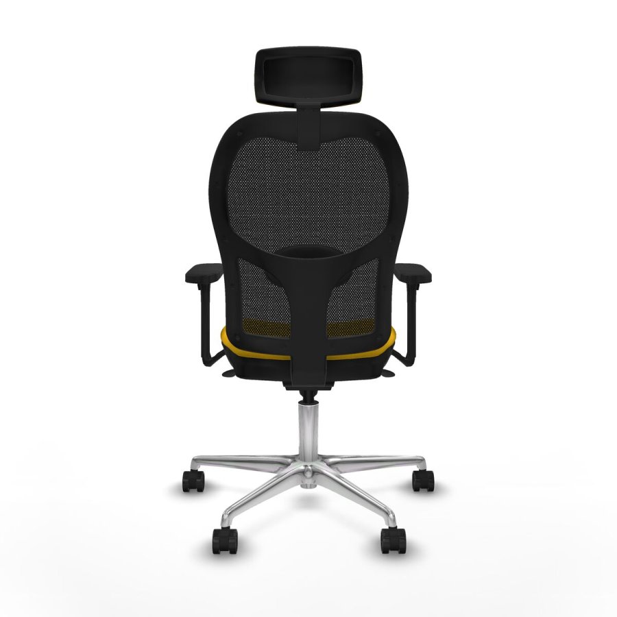 Kontorstol med hovedg�rde Piqueras y Crespo 3D086N2 Gul #5