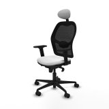 Kontorstol med hovedg�rde Piqueras y Crespo 2D036N1 Hvid #2