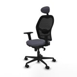 Kontorstol med hovedg�rde Jorquera Piqueras y Crespo 2D036N1 M�rkegr� #2