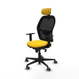 Kontorstol med hovedg�rde Jorquera Piqueras y Crespo 1D036G2 Gul #2