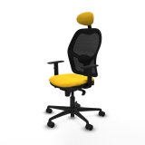 Kontorstol med hovedg�rde Jorquera Piqueras y Crespo 1D036N1 Gul #2