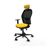 Kontorstol med hovedg�rde Jorquera Piqueras y Crespo 1D036N2 Gul #2