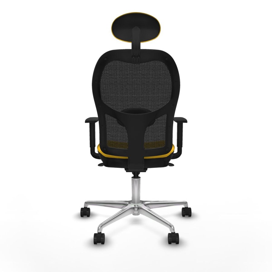 Kontorstol med hovedg�rde Jorquera Piqueras y Crespo 1D086N1 Gul #5