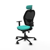 Kontorstol med hovedg�rde Jorquera Piqueras y Crespo 1D036N2 Turkisbl� #2