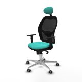 Kontorstol med hovedg�rde Jorquera Piqueras y Crespo 1D086G1 Turkisbl� #7