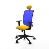 Kontorstol med hovedg�rde Motilla Piqueras y Crespo 1D066N1 Gul #2