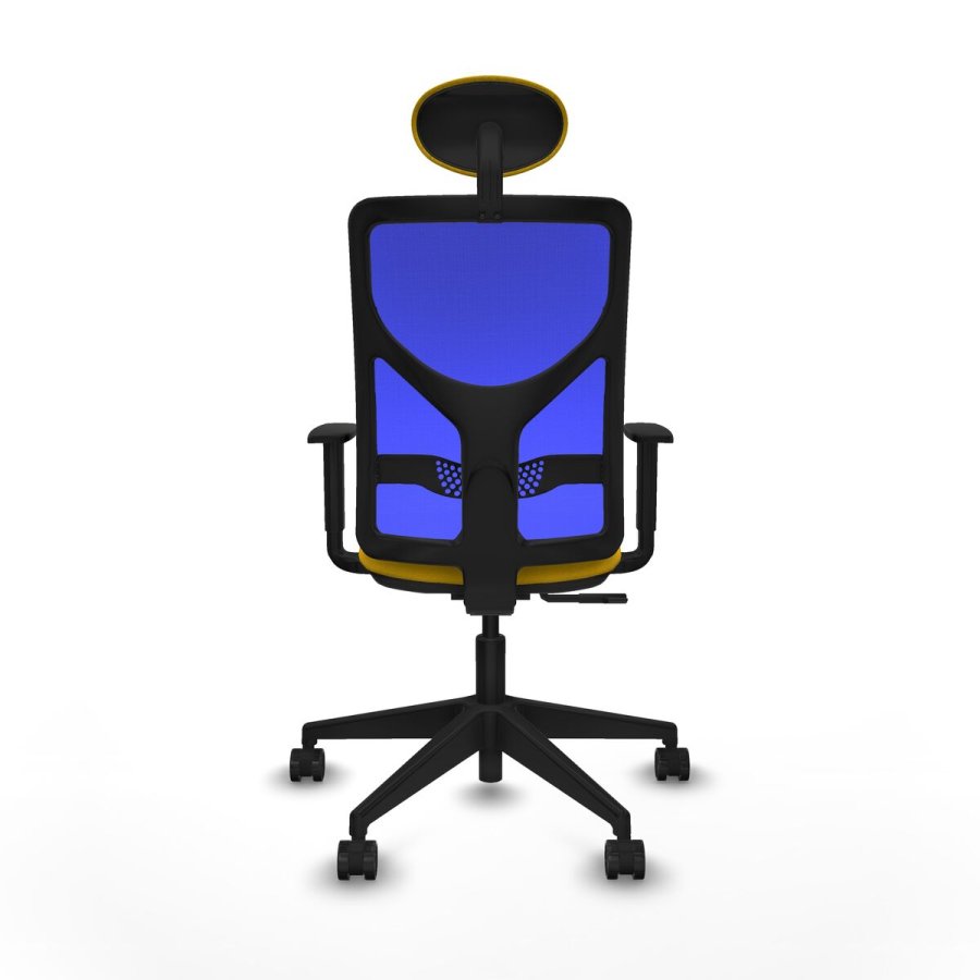 Kontorstol med hovedg�rde Motilla Piqueras y Crespo 1D066N1 Gul #5