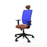 Kontorstol med hovedg�rde Motilla Piqueras y Crespo 1D066N1 Bl� Brun #2