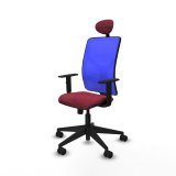 Kontorstol med hovedg�rde Motilla Piqueras y Crespo 1D066N1 R�dbrun #2