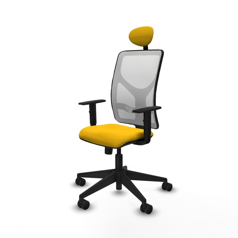 Kontorstol med hovedg�rde Motilla Piqueras y Crespo 1D066N1 Gul #2