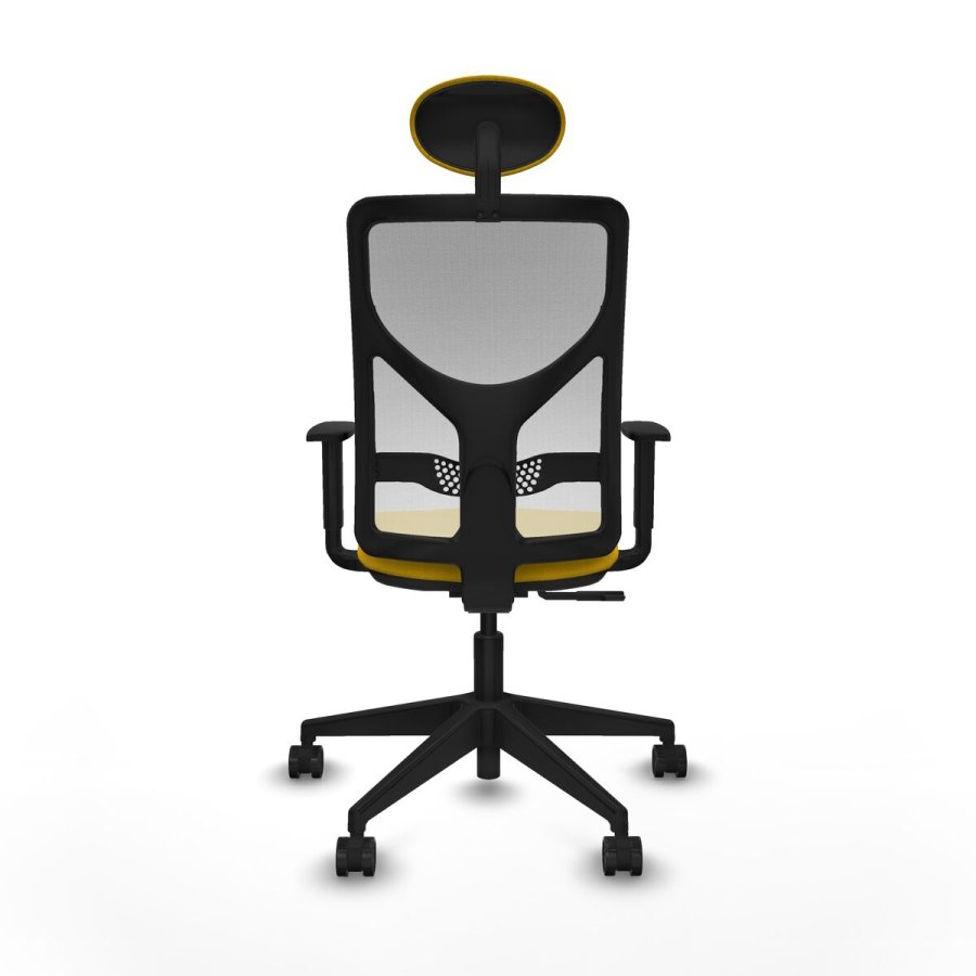 Kontorstol med hovedg�rde Motilla Piqueras y Crespo 1D066N1 Gul #5