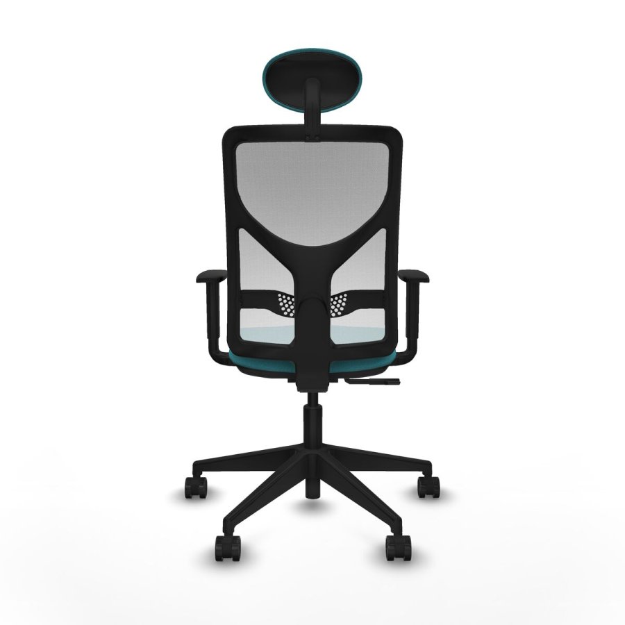 Kontorstol med hovedg�rde Motilla Piqueras y Crespo 1D066N1 Turkisbl� #5