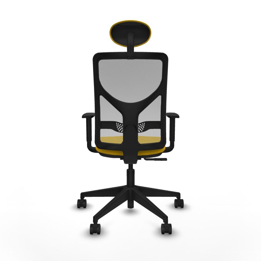 Kontorstol med hovedg�rde Motilla Piqueras y Crespo 1D066N1 Gul #5