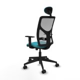 Kontorstol med hovedg�rde Motilla Piqueras y Crespo 1D066N1 Turkisbl� #4