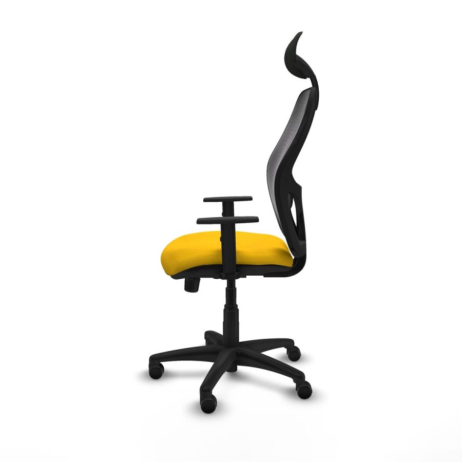 Kontorstol med hovedg�rde Piqueras y Crespo 1D10RF1 Gul #3