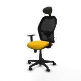 Kontorstol med hovedg�rde Piqueras y Crespo 1D10RN1 Gul #2