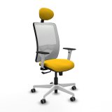 Kontorstol med hovedg�rde Zulema Piqueras y Crespo 1B026G1 Gul #1