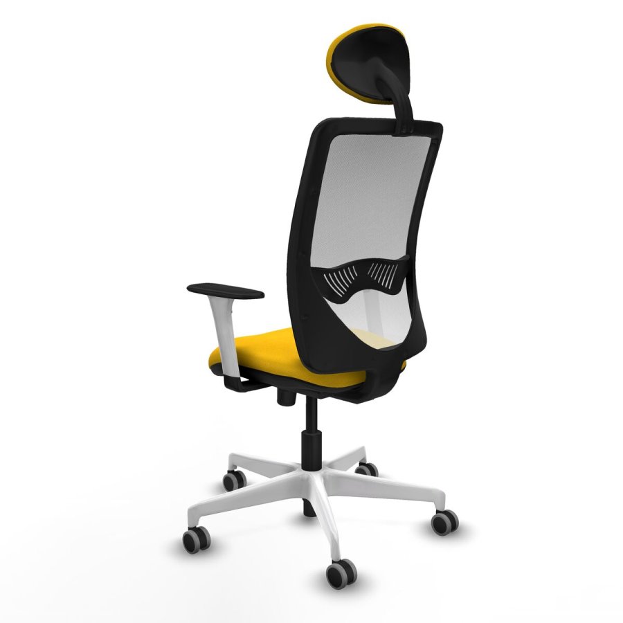 Kontorstol med hovedg�rde Zulema Piqueras y Crespo 1B026G1 Gul #4