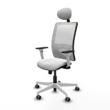 Kontorstol med hovedg�rde Zulema Piqueras y Crespo 1B026G1 Hvid #2