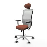 Kontorstol med hovedg�rde Zulema Piqueras y Crespo 1B026G1 Hvid Brun #2