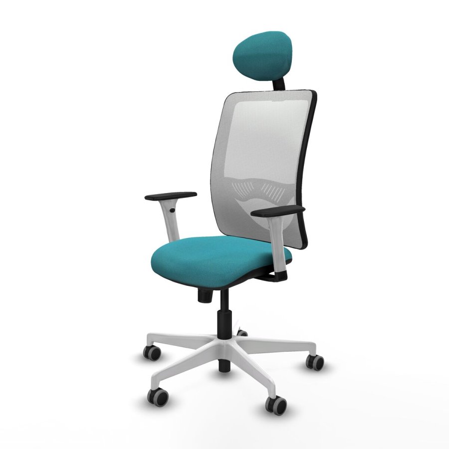 Kontorstol med hovedg�rde Zulema Piqueras y Crespo 1B026G1 Turkisbl� #2