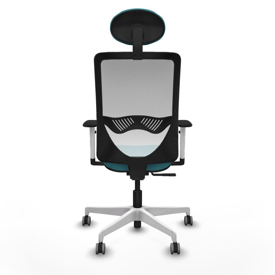 Kontorstol med hovedg�rde Zulema Piqueras y Crespo 1B026G1 Turkisbl� #5