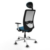 Kontorstol med hovedg�rde Zulema Piqueras y Crespo 1B026G1 Hvid Petroleum gr�n #4