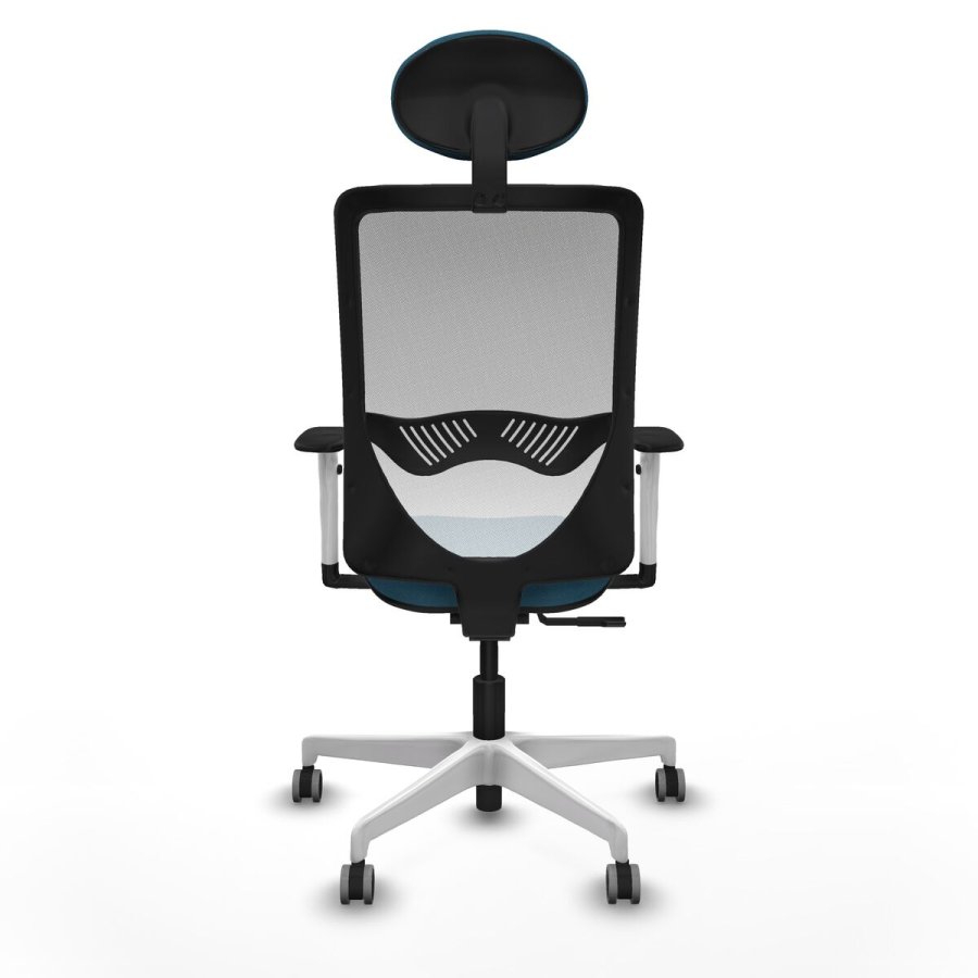 Kontorstol med hovedg�rde Zulema Piqueras y Crespo 1B026G1 Hvid Petroleum gr�n #5