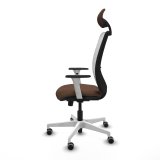 Kontorstol med hovedg�rde Zulema Piqueras y Crespo 1B026G1 Hvid M�rkebrun #3