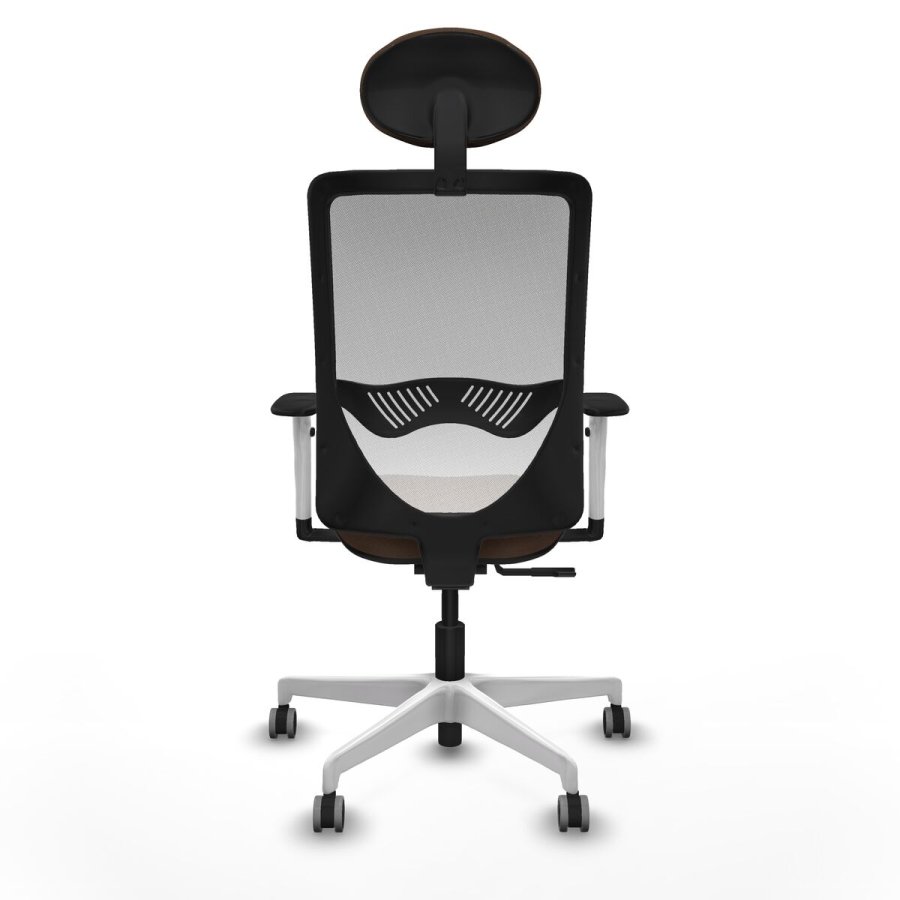 Kontorstol med hovedg�rde Zulema Piqueras y Crespo 1B026G1 Hvid M�rkebrun #5