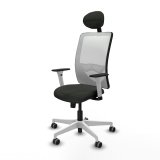 Kontorstol med hovedg�rde Zulema Piqueras y Crespo 1B026G1 Sort #2