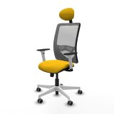 Kontorstol med hovedg�rde Zulema Piqueras y Crespo 1B026G1 Gul #2