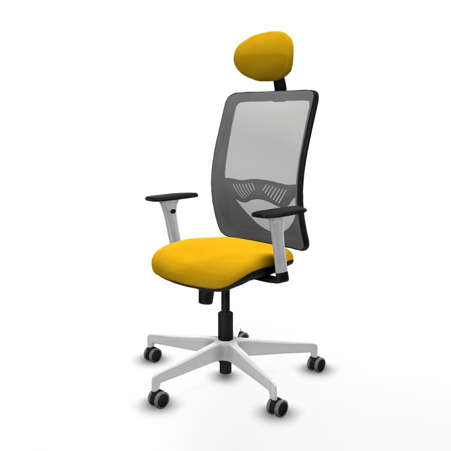 Kontorstol med hovedg�rde Zulema Piqueras y Crespo 1B026G1 Gul #2