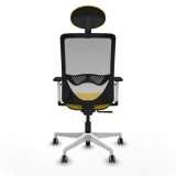 Kontorstol med hovedg�rde Zulema Piqueras y Crespo 1B026G1 Gul #5