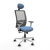 Kontorstol med hovedg�rde Zulema Piqueras y Crespo 1B026G1 Himmelbl� #1