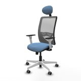 Kontorstol med hovedg�rde Zulema Piqueras y Crespo 1B026G1 Himmelbl� #2