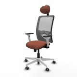 Kontorstol med hovedg�rde Zulema Piqueras y Crespo 1B026G1 Brun Gr� #2