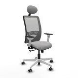 Kontorstol med hovedg�rde Zulema Piqueras y Crespo 1B026G1 Lysegr� #1