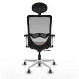 Kontorstol med hovedg�rde Zulema Piqueras y Crespo 1B026G1 Gr� M�rkebrun #5