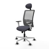 Kontorstol med hovedg�rde Zulema Piqueras y Crespo 1B026G1 M�rkegr� #2