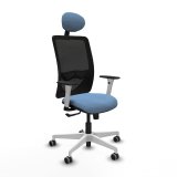 Kontorstol med hovedg�rde Zulema Piqueras y Crespo 1B026G1 Himmelbl� #1