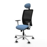 Kontorstol med hovedg�rde Zulema Piqueras y Crespo 1B026G1 Himmelbl� #2