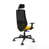 Kontorstol med hovedg�rde Piqueras y Crespo D036G2W Gul #6