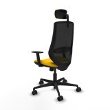 Kontorstol med hovedg�rde Piqueras y Crespo D036N2W Gul #4